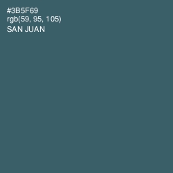 #3B5F69 - San Juan Color Image